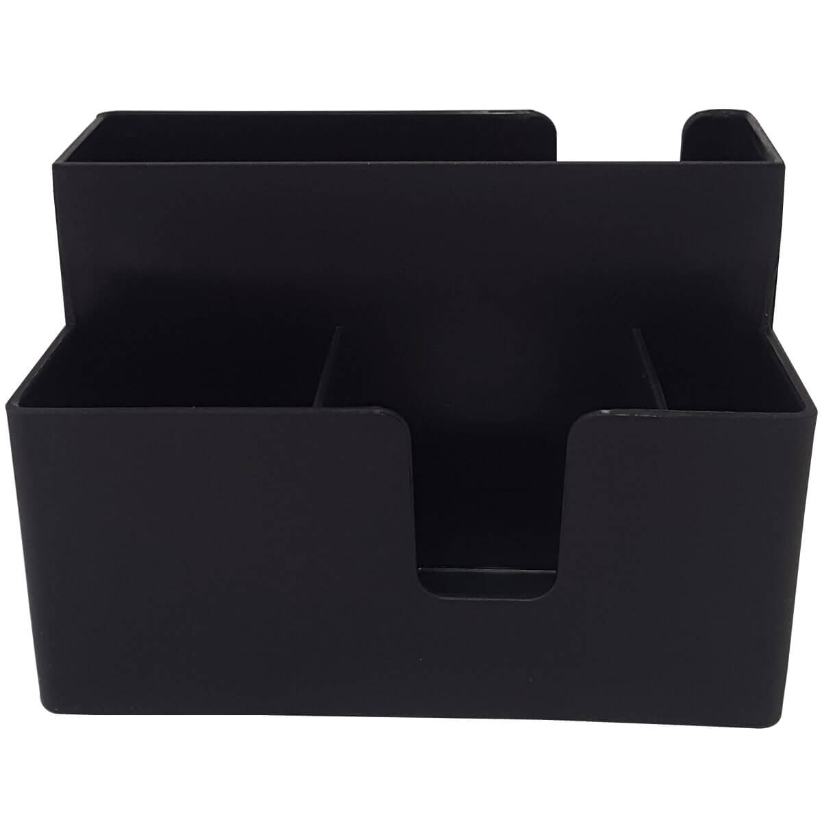 Kit 12 Porta Sachês Guardanapos Açúcar Organizadores Bancada Preto Coza