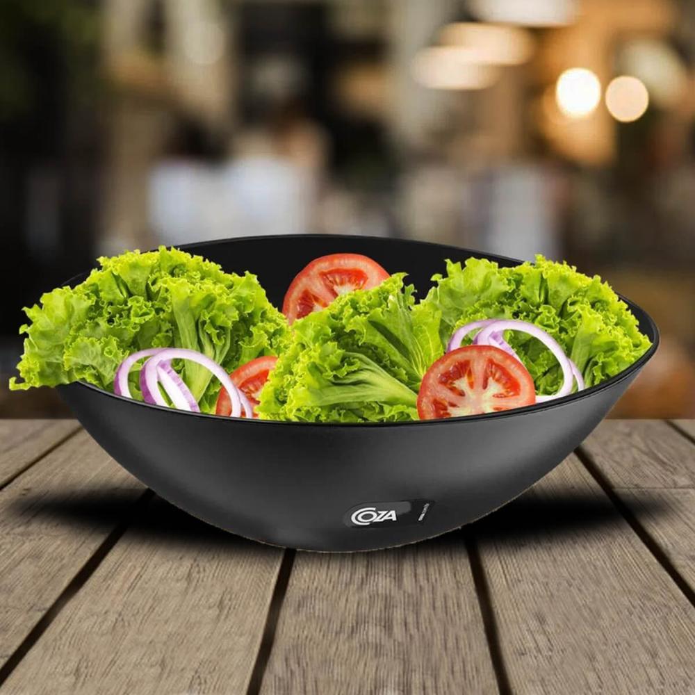 Kit 12 Tigelas Saladeiras Servir Pretas 3,5L Bowls Pipoca So