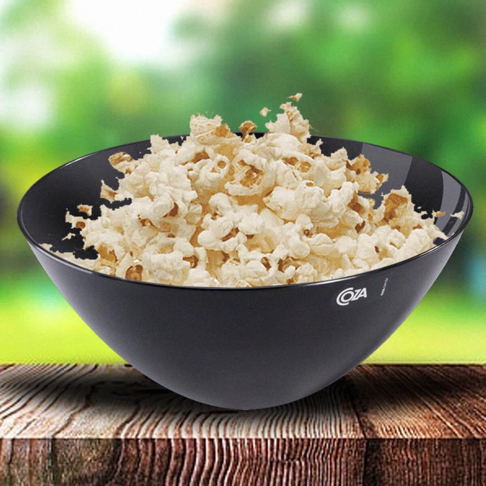 Kit 12 Tigelas Saladeiras Servir Pretas 3,5L Bowls Pipoca So