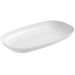 Kit 12 Travessas Bandeja 38x21cm Servir Petisco Sushi Oriental Retangular Branca Coza Uno