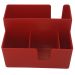 Kit 15 Portas Sachês Guardanapos Açúcar Organizador Multiuso Bancada Vermelho