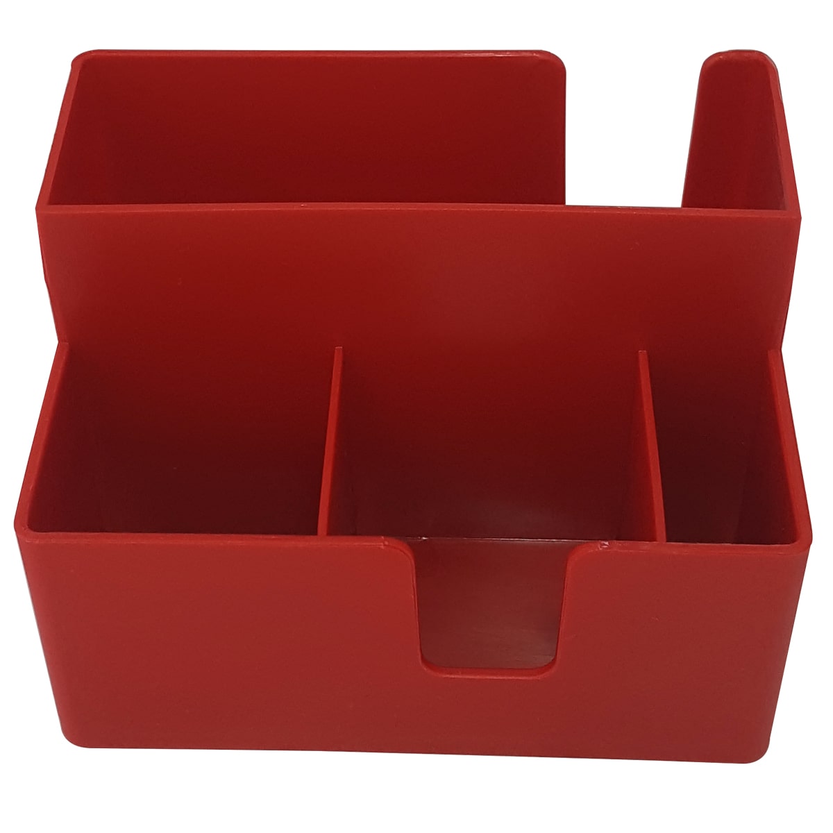 Kit 15 Portas Sachês Guardanapos Açúcar Organizador Multiuso Bancada Vermelho