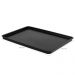 Kit 16 Bandejas Pretas 34x24cm de Plástico Self Service para Restaurantes Coza