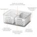 Kit 2 Organizadores de Geladeira 6,7L 5 Cestos Escorredores Coza Dry Vegetais Frutas