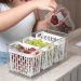 Kit 2 Organizadores de Geladeira 6l Com 6 Cestos Plásticos F