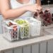 Kit 2 Organizadores de Geladeira 6l Com 6 Cestos Plásticos F