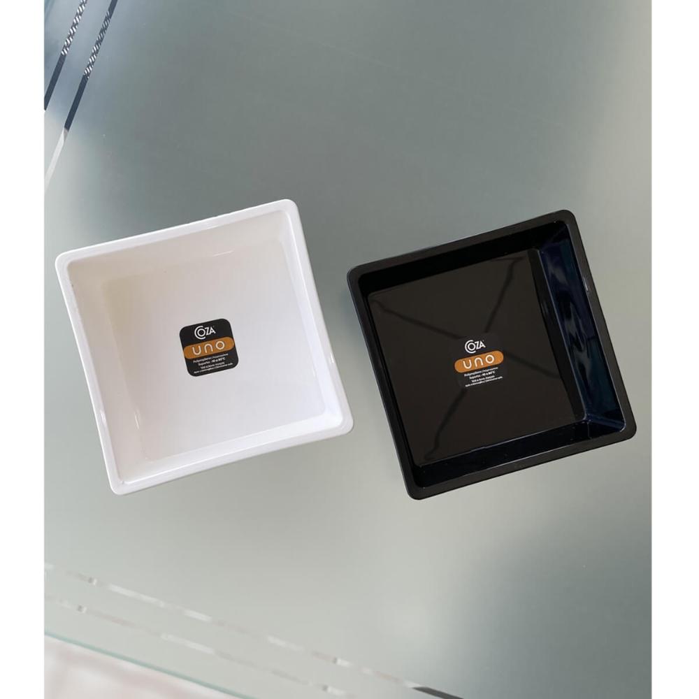Kit 20 Travessas Pequenas 230ml Tigelas Retangulares Brancas para Servir Coza em Polipropileno