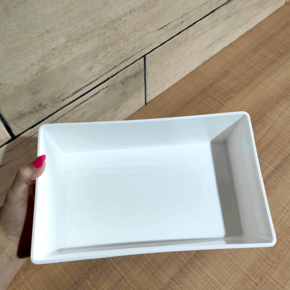Kit 20 Travessas Retangulares 2,2L para Restaurantes Petisca