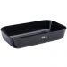 Kit 24 Bandejas Travessa Tigela Retangular Servir Sobremesa Doces 2,8L Buffet Coza Preto