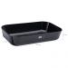 Kit 24 Bandejas Travessa Tigela Retangular Servir Sobremesa Doces 2,8L Buffet Coza Preto