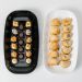Kit 24 Travessas Bandeja 38x21cm Servir Petisco Sushi Oriental Retangular Branca Coza Uno