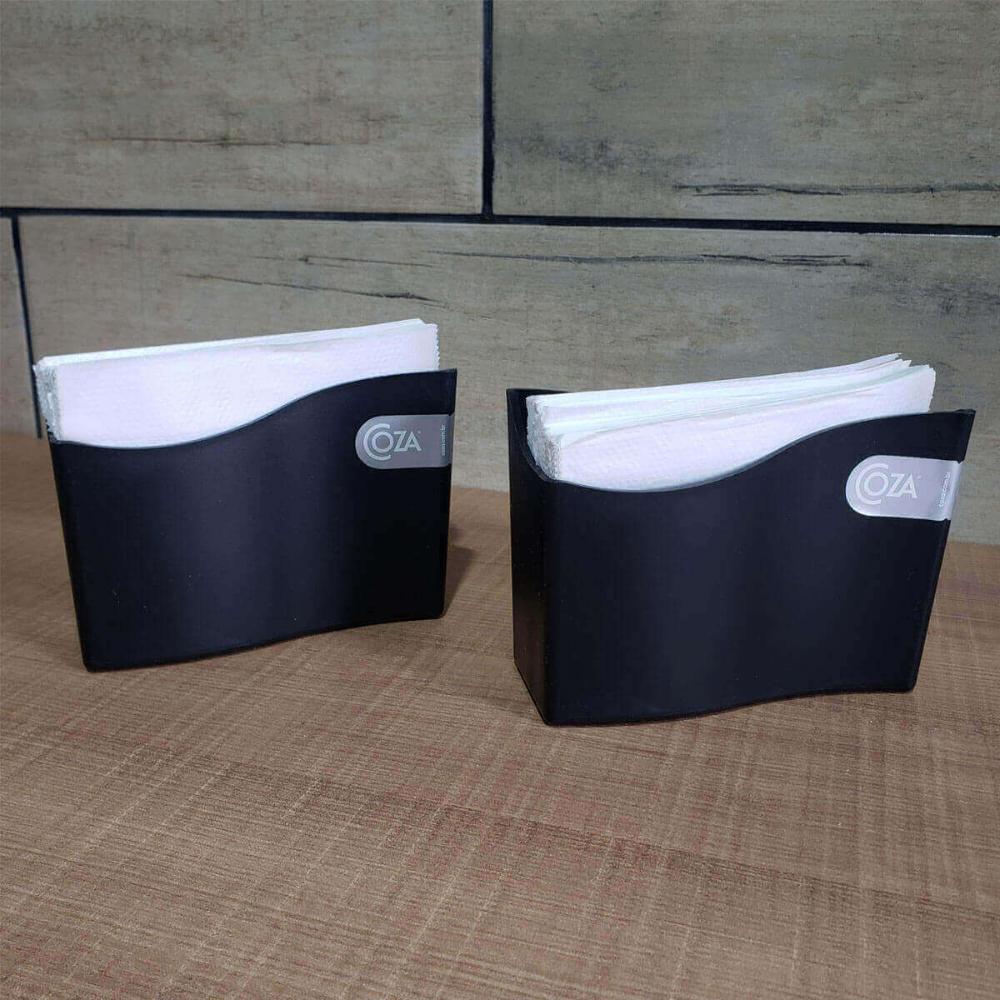 Kit 36 Suporte Porta Guardanapo Médio 14cm Brinox Preto Pada