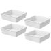 Kit 4 Molheiras Maionese Shoyu 230ml Potinho Pequeno Branco Uno Hotel Restaurante