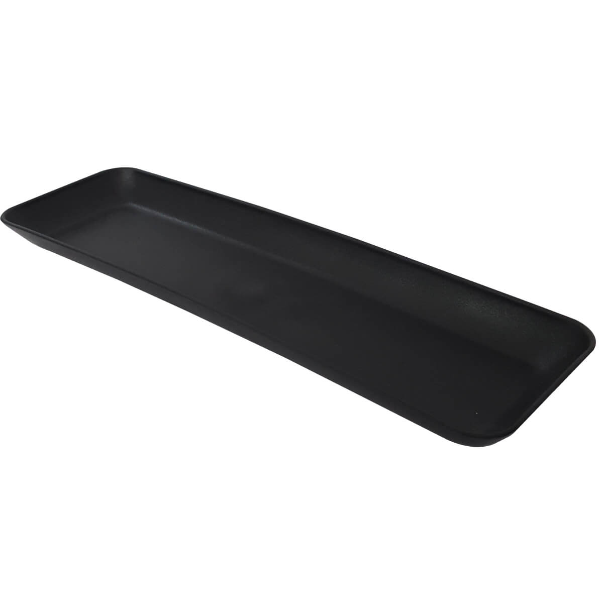 Kit 4 Petisqueiras Retangulares Prato De Petisco Coza Grande Preto