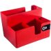Kit 4 Porta Sachês Guardanapos Açúcar Organizadores Bancada Vermelho