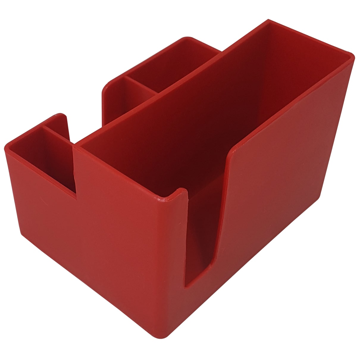 Kit 4 Porta Sachês Guardanapos Açúcar Organizadores Bancada Vermelho