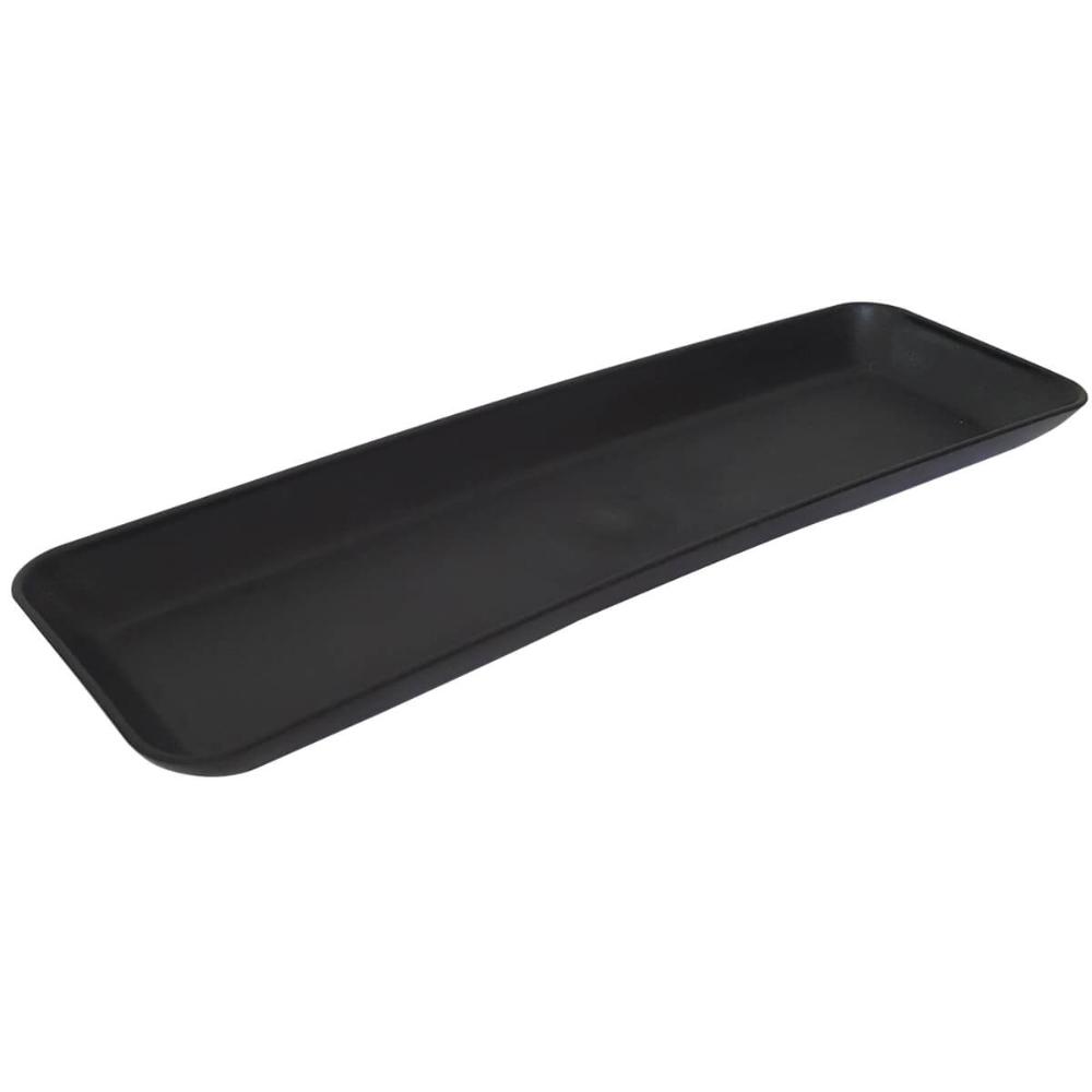 Kit 40 Petisqueiras Prato Porta Petisco Retangulares Grande Coza Preto