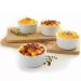 Kit 40 Ramekin Grande 220ml Branco Canelado Potinhos Molho P