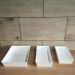 Kit 5 Travessas Retangulares 2,2L Brancas Salada Sobremesa P