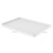 Kit 6 Bandejas Plásticas Brancas 34x24cm Self Service Coza L
