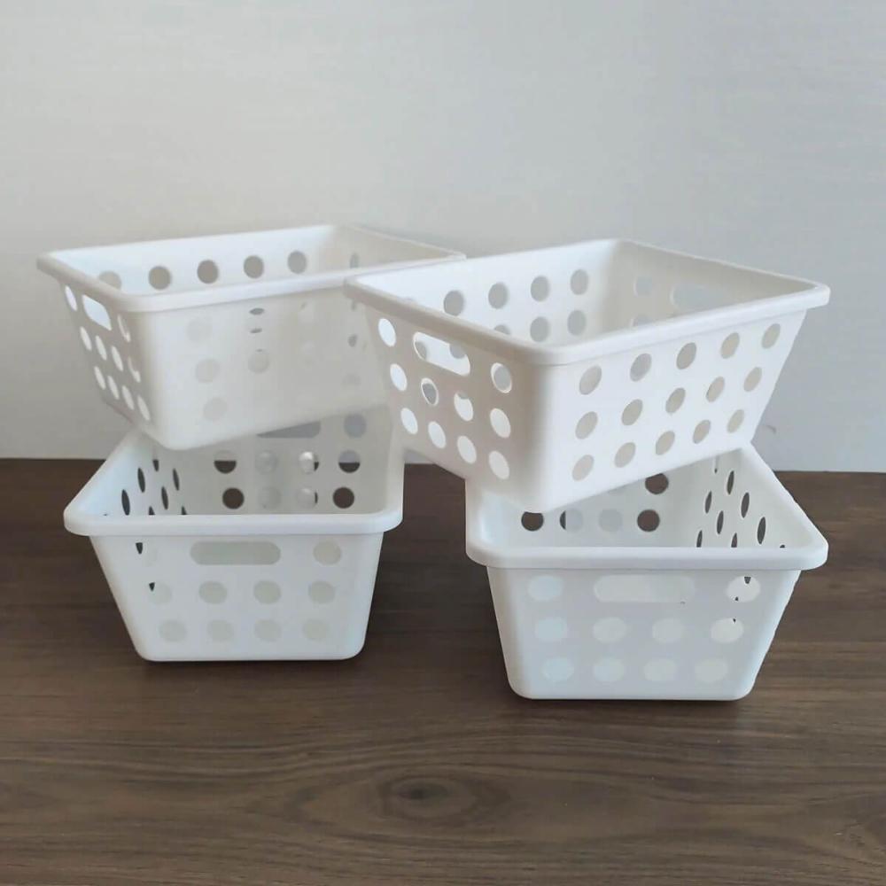 Kit 6 Cestos Plásticos para Servir Batata Frita Pastéis Quei