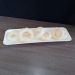 Kit 6 Petisqueiras Retangulares Prato De Petisco Coza Grande Branco