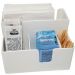 Kit 6 Porta Sachês Guardanapos Açúcar Organizadores Bancada Branco