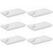 Kit 6 Pratos para Sushi Comida Japonesa com Porta Shoyu Comida Oriental Branco Uno Coza