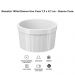 Kit 6 Ramekins Brancos Canelados 150ml Maionese Chimichurri Vinagrete Uno Coza