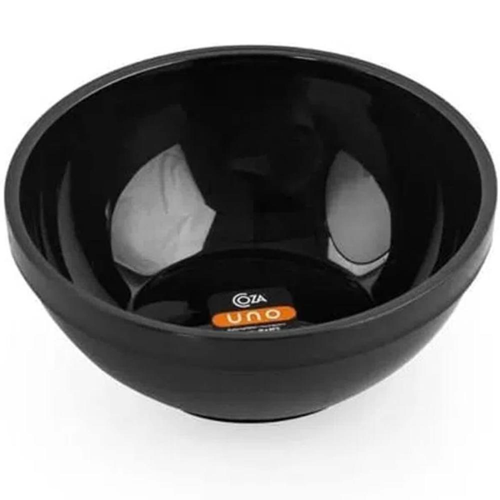 Kit 6 Tigelas Bowls Cumbucas 300ml Para Servir Preto Uno Coza 11,5x5cm Redondo Potinhos