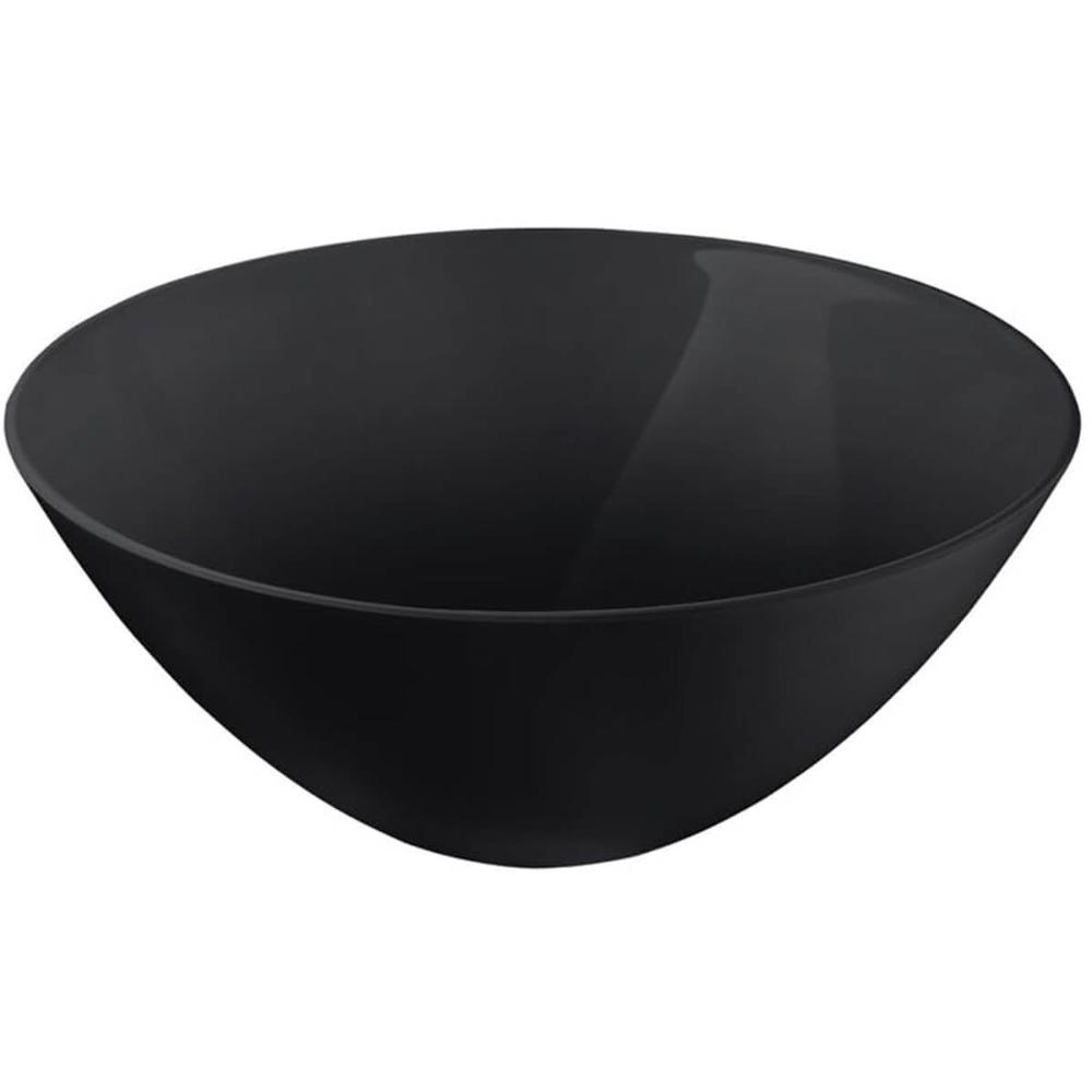 Kit 6 Tigelas Saladeiras para Servir Coza Essential Pretas 3,5L Bowls Pipoca Sobremesas Alimentos