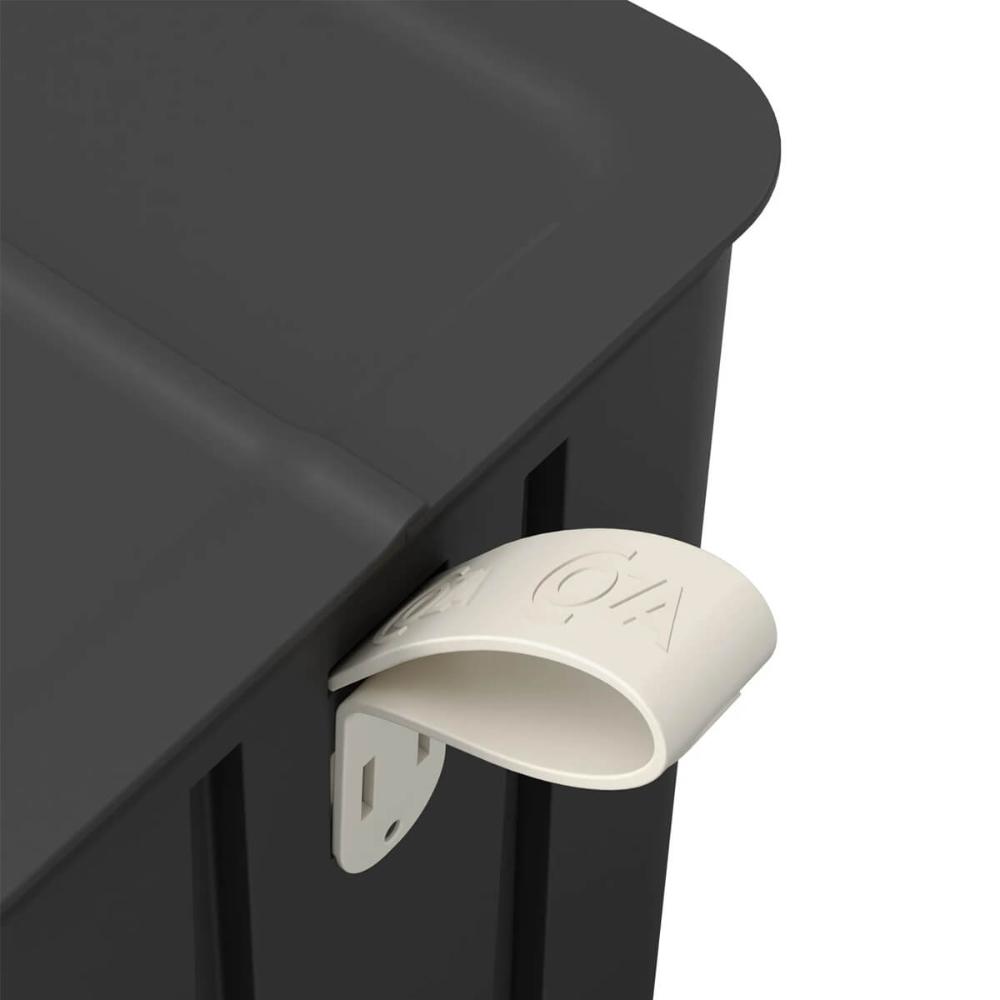 Lixeira Borboleta com Pedal 6L de Banheiro Coza Preta Alça Interna Sacola Lixo
