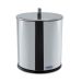 Lixeira com Tamp Decor Line Prateada 18x23 cm