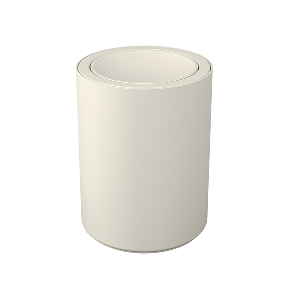 Lixeira com Tampa Basculante 1L Serene Cinza Claro