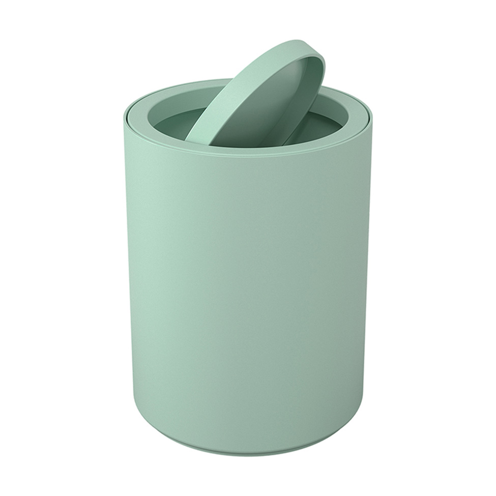 Lixeira com Tampa Basculante 1L Serene Verde