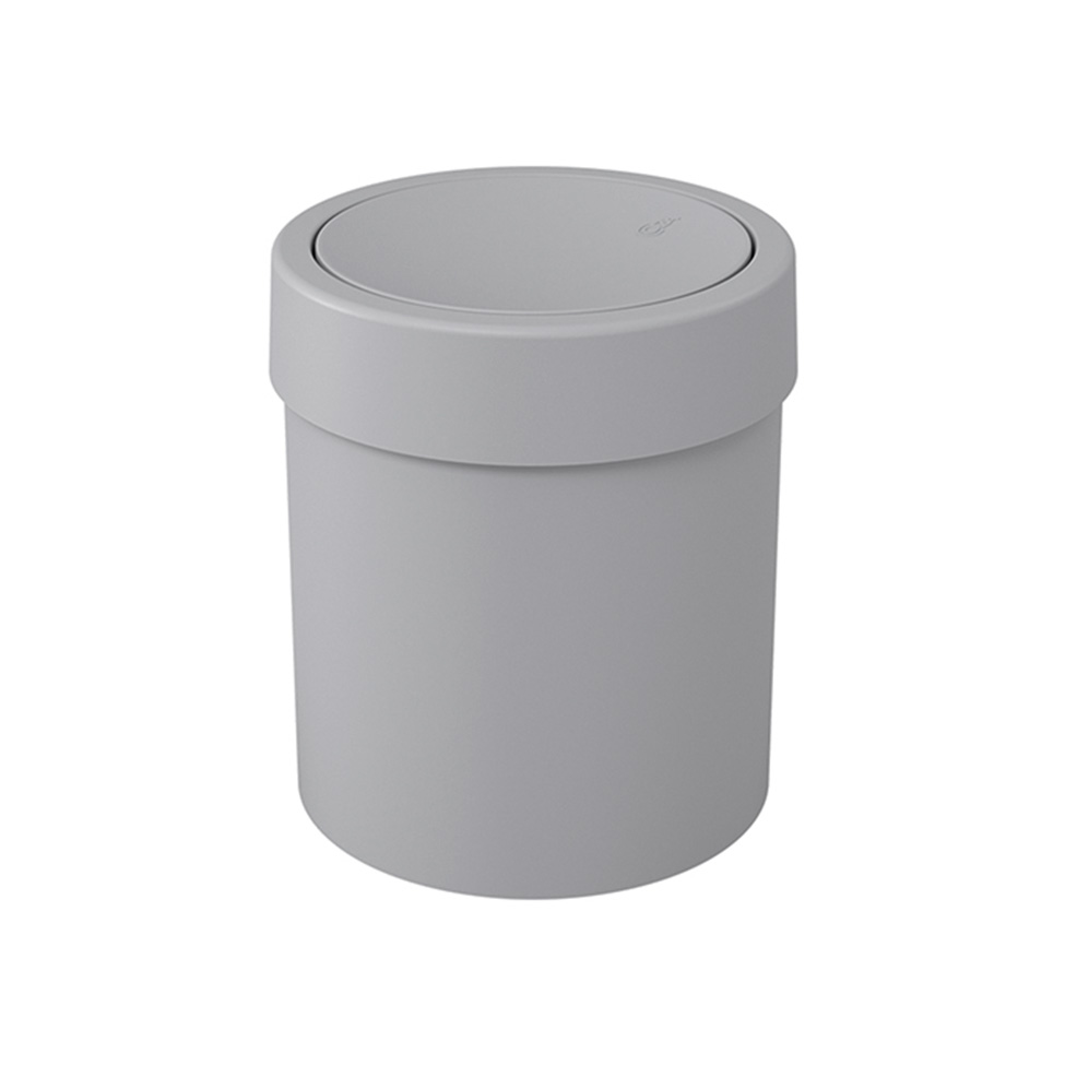 Lixeira com Tampa Basculante 5,4L Cinza