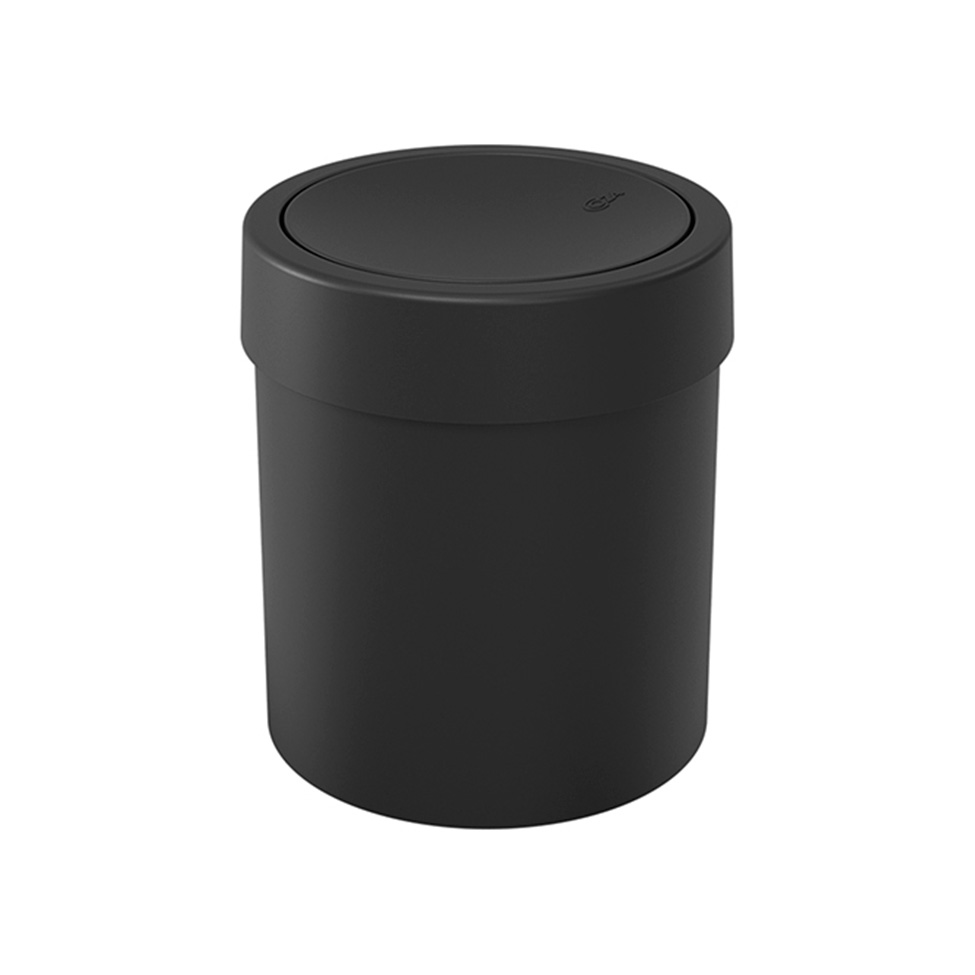Lixeira com Tampa Basculante 5,4L Preta