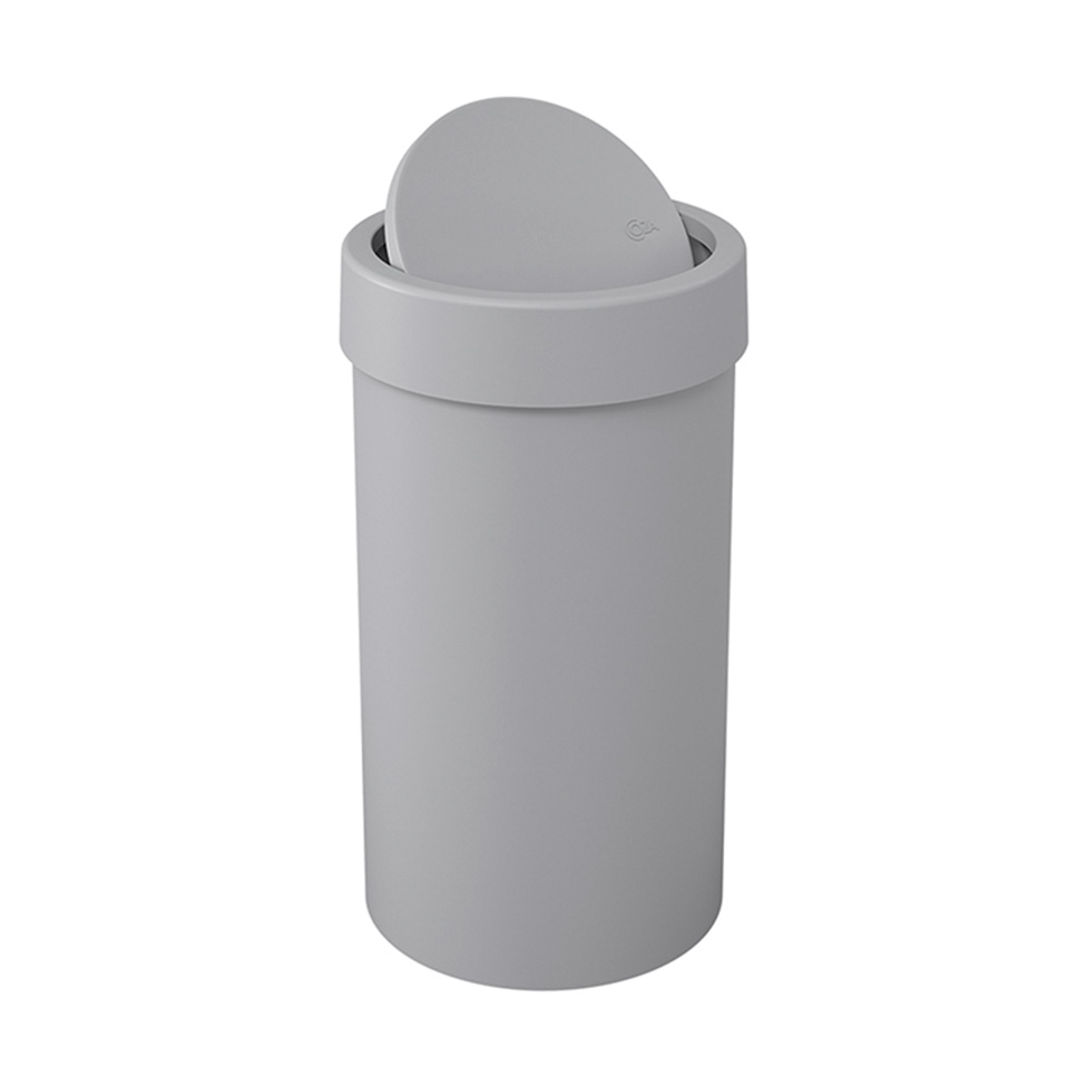 Lixeira com Tampa Basculante 9L Cinza