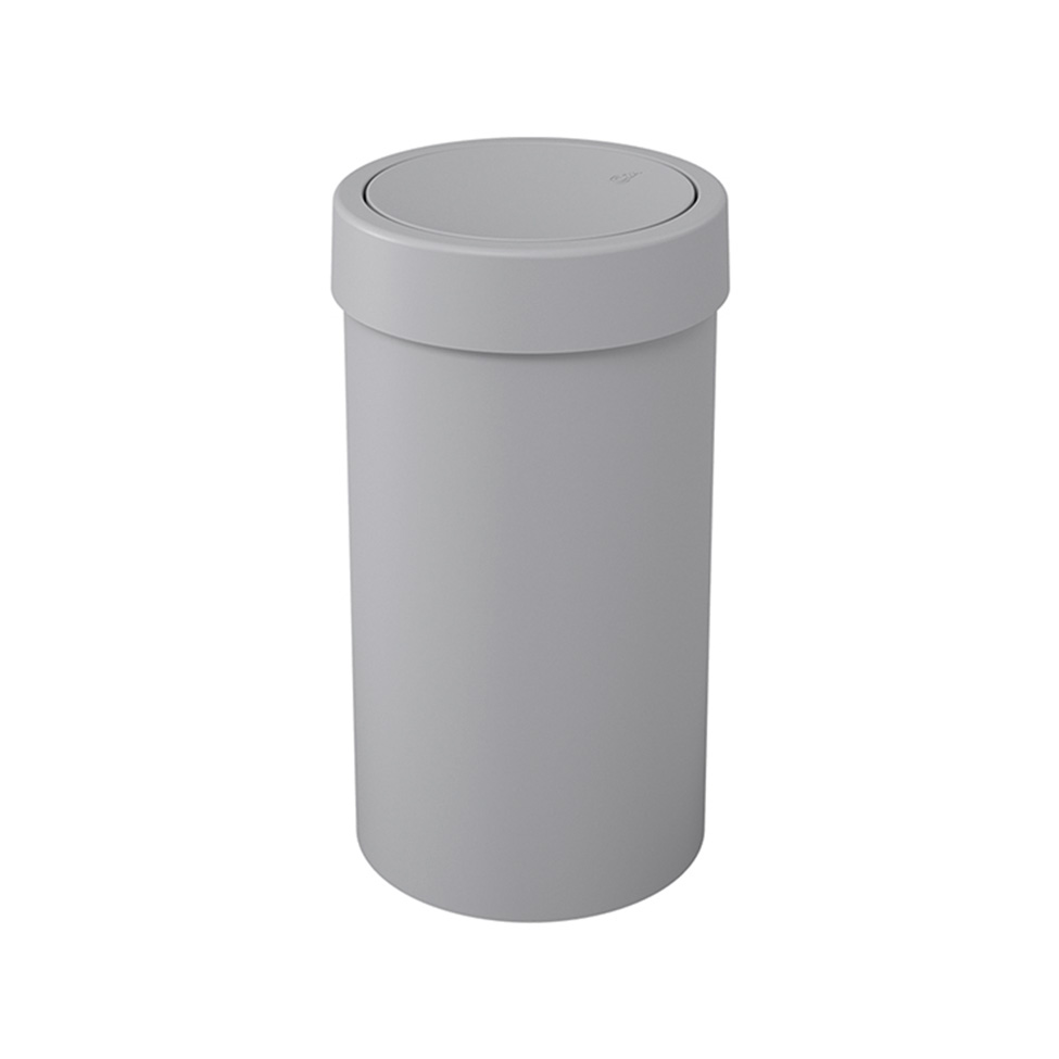 Lixeira com Tampa Basculante 9L Cinza