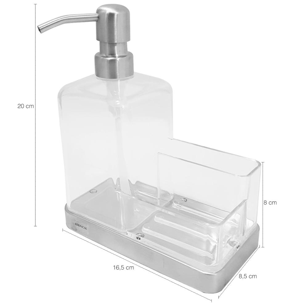 Organizador De Pia Elegance Suprema Porta Esponja Sabão