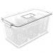 Organizador de Geladeira 6l Com 3 Cestos Plástico Frutas Dry Coza Grande Cozinha