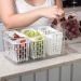 Organizador de Geladeira 6l Com 3 Cestos Plástico Frutas Dry Coza Grande Cozinha