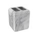 Porta Escova Cube Branco e Preto