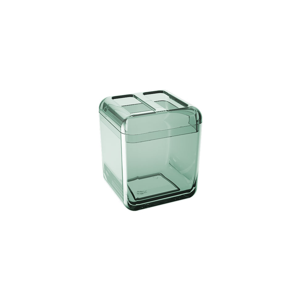 Porta-Escova Cube Verde Soft