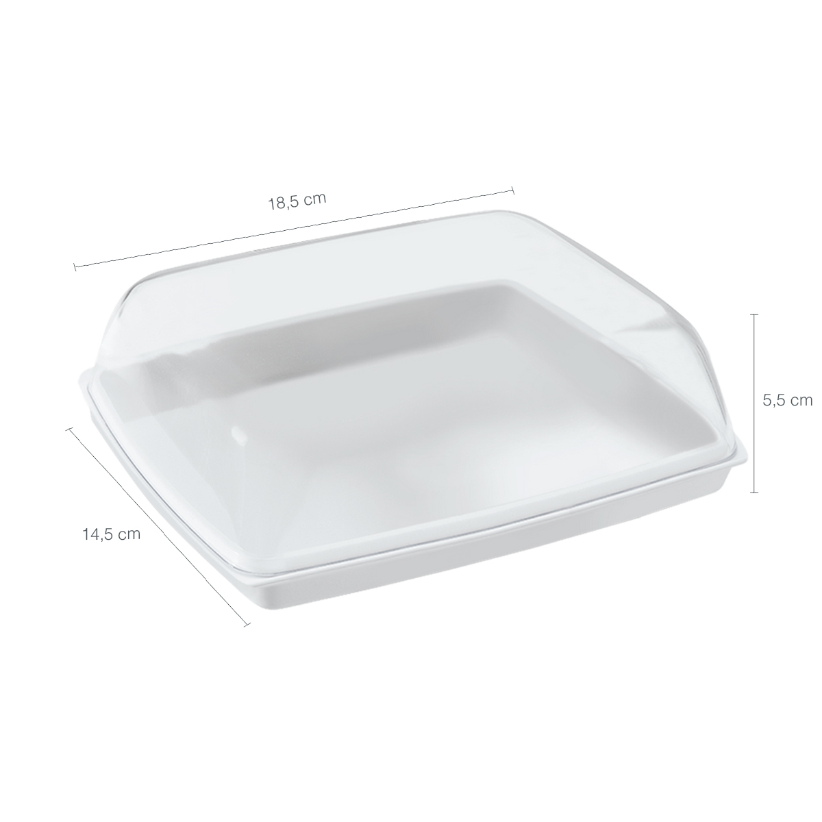 Porta Frios Com Tampa De Plástico Para Guardar Frios Coza Branco