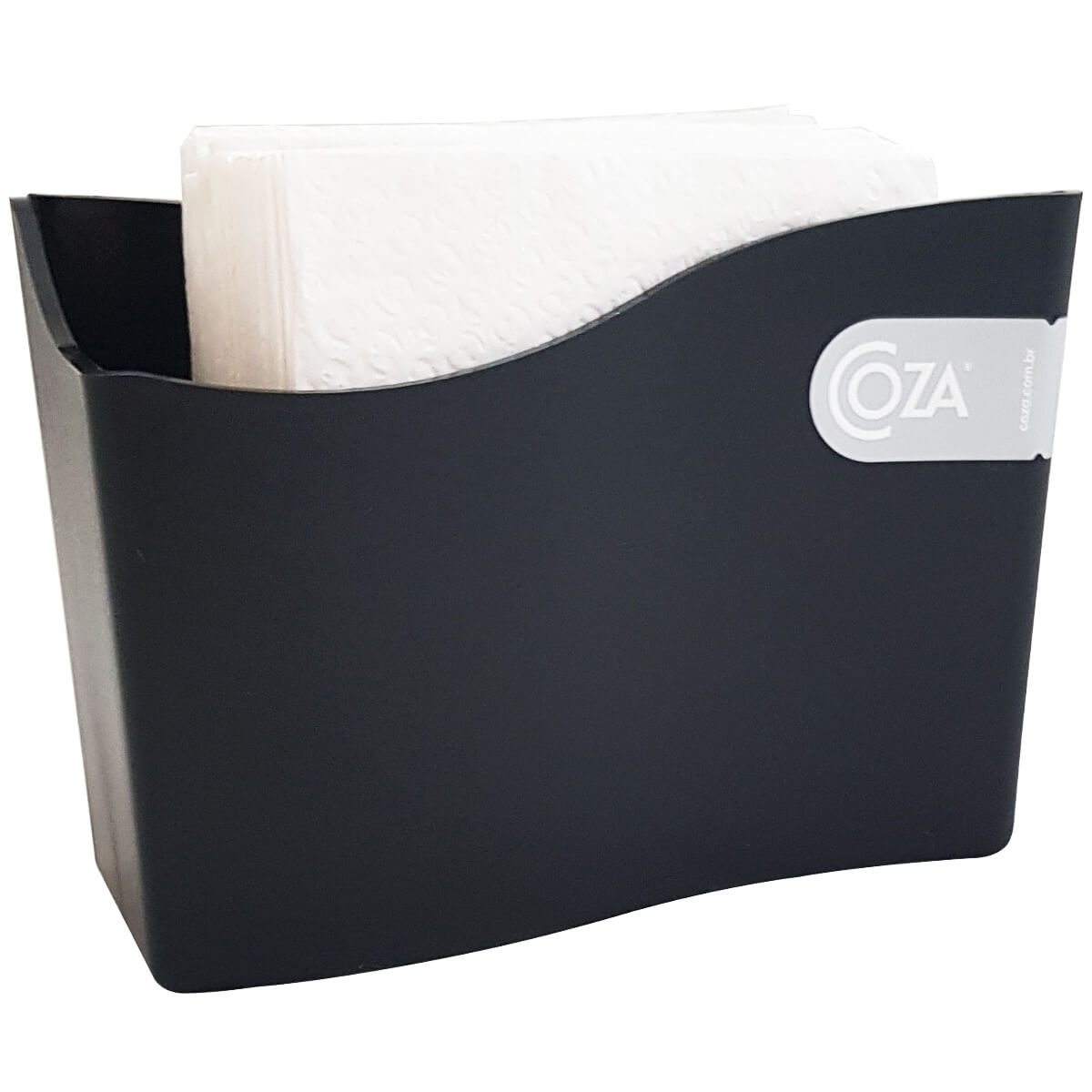 Porta Guardanapo Médio 14cm Suporte Guardanapo Mesa Restaurante Bar Brinox Preto