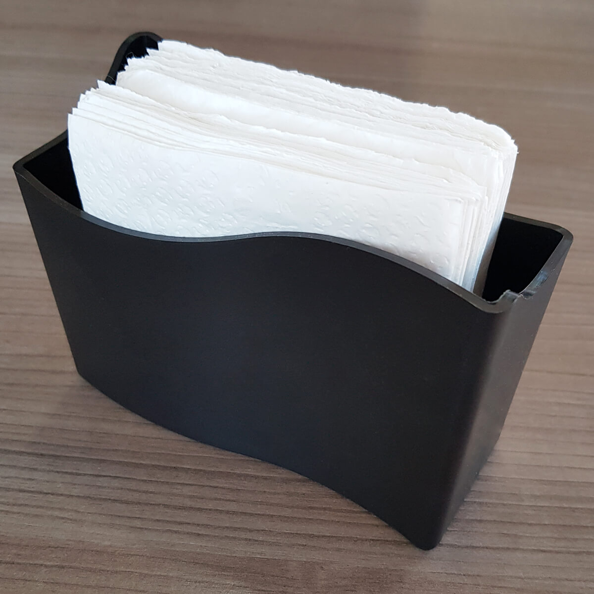 Porta Guardanapo Médio 14cm Suporte Guardanapo Mesa Restaurante Bar Brinox Preto