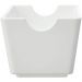 Porta Sachês Molhos Uno Coza Branco 11x6,5x5cm Suporte Organizador de Mesa Chá Açúcar