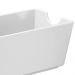 Porta Sachês Molhos Uno Coza Branco 11x6,5x5cm Suporte Organizador de Mesa Chá Açúcar