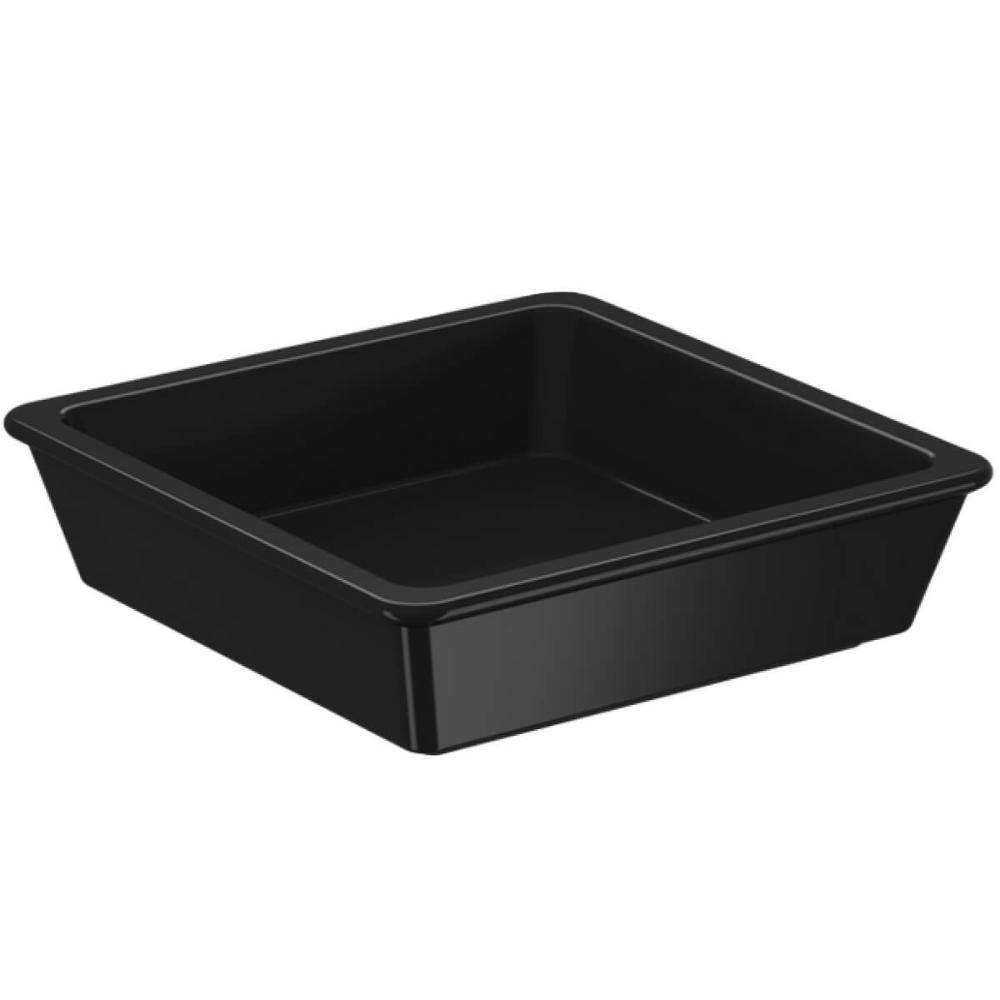 Porta Shoyu 50ml Molheira Sushi Preta Pote Quadrado Nozoki Uno Coza em Polipropileno